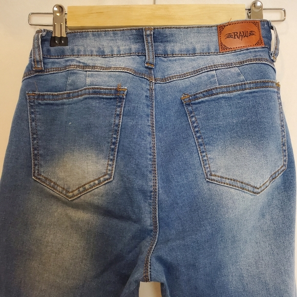 Raw 7 Original Junior's Skinny Blue Jeans Size 5 - Picture 6 of 12